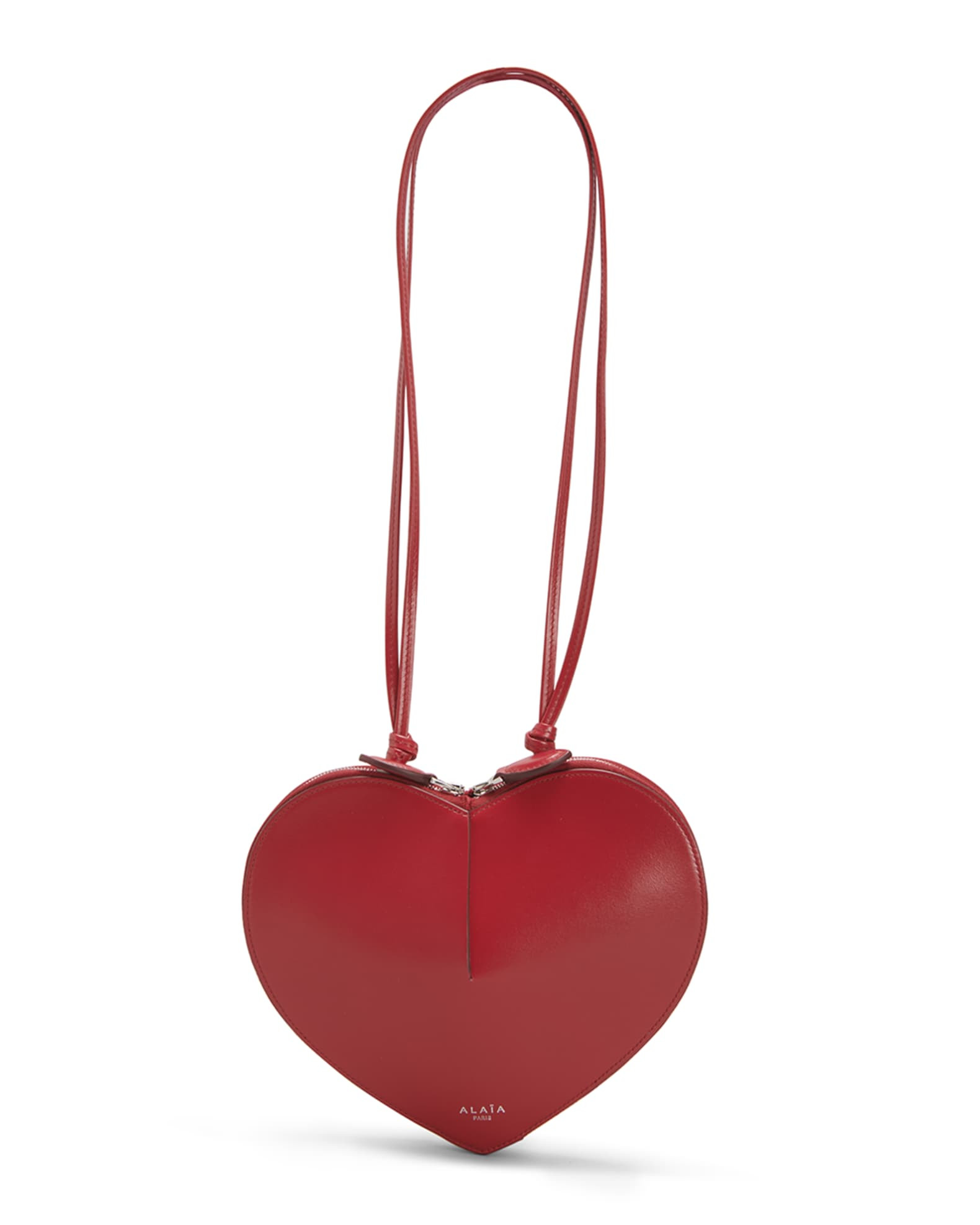 ALAIA Heart Leather Shoulder Bag | Neiman Marcus