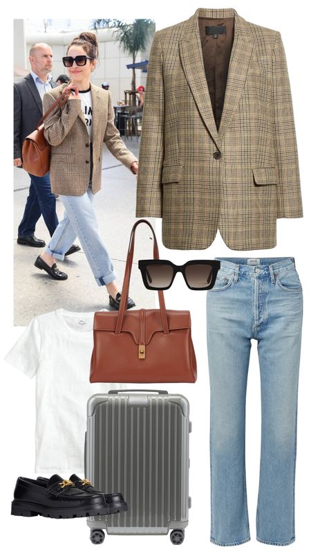 Airport outfit inspiration in Nice from Noomi Repace. #traveloutfit

#LTKeurope #LTKtravel