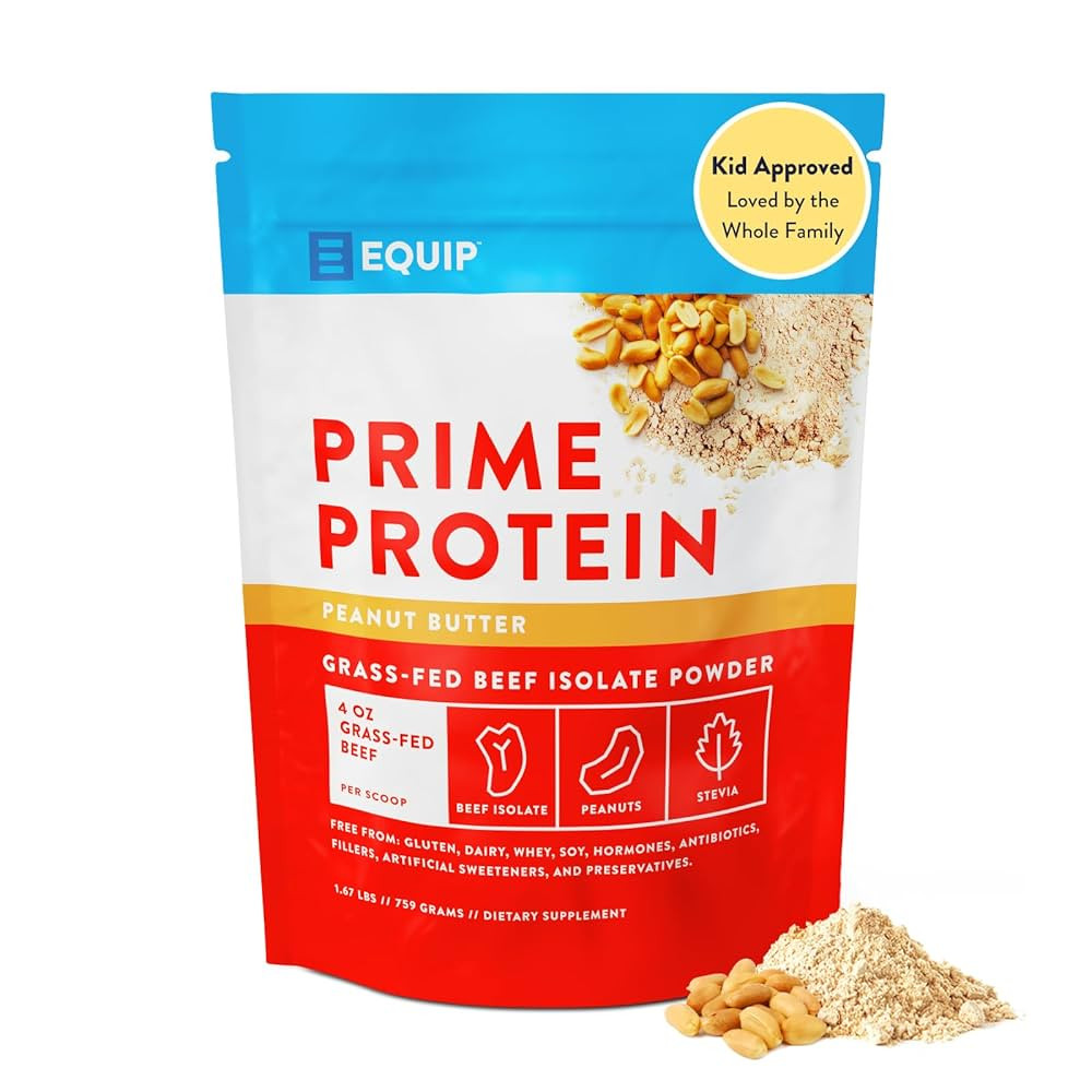 Equip Foods Prime Protein Powder | Clean, Grass Fed Beef Protein Powder for Women & Men | Carnivo... | Amazon (US)