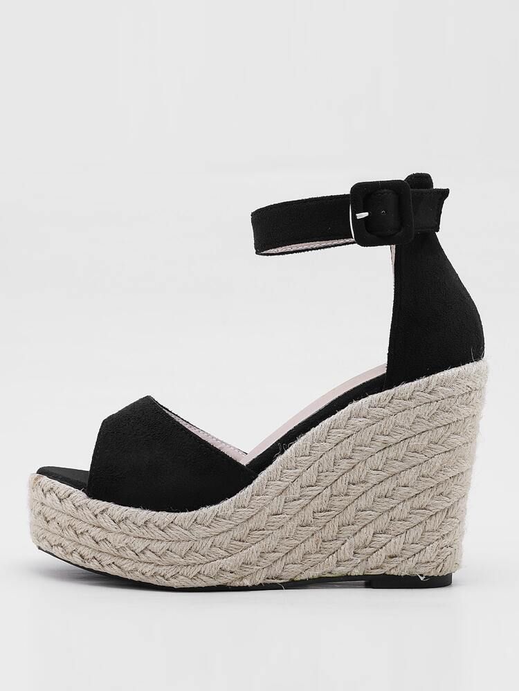 Ankle Strap Espadrille Wedge Sandals | SHEIN