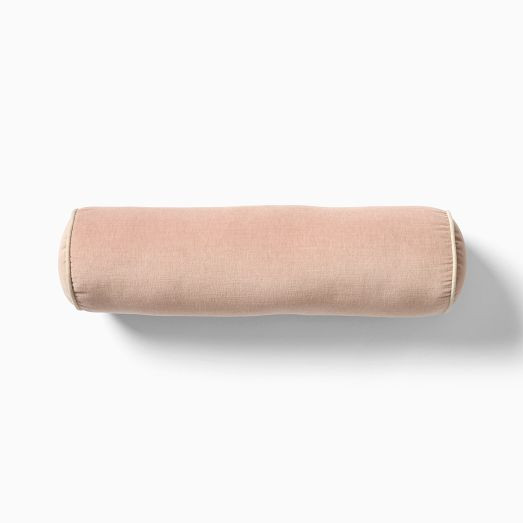 Classic Cotton Velvet Bolster Pillow | West Elm (US)