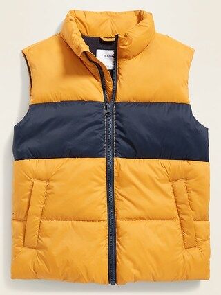 Frost-Free Quilted Puffer Vest for Boys | Old Navy (US)