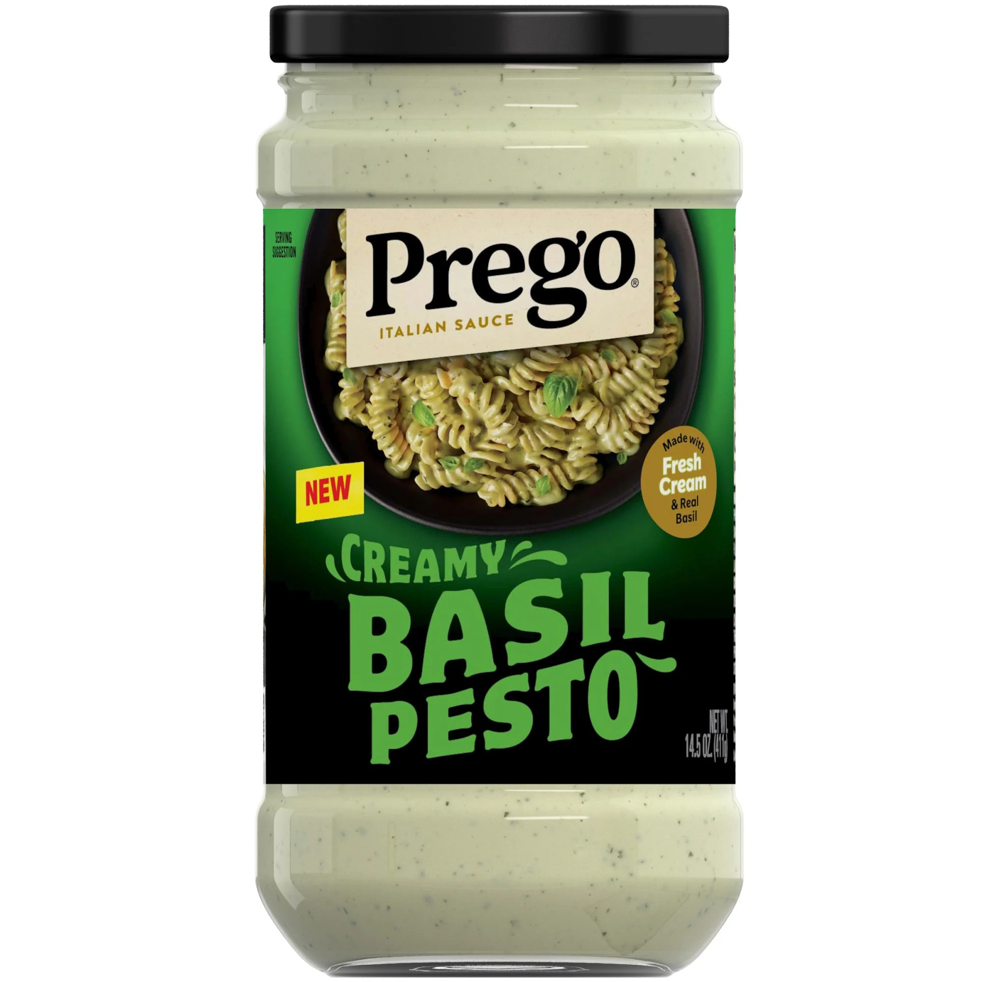Prego Creamy Basil Pesto Pasta Sauce, 14.5 oz Jar | Walmart (US)