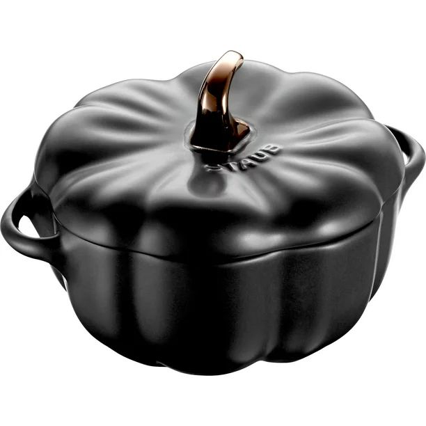 Staub Ceramic 16-oz Petite Pumpkin Cocotte - Matte Black | Walmart (US)