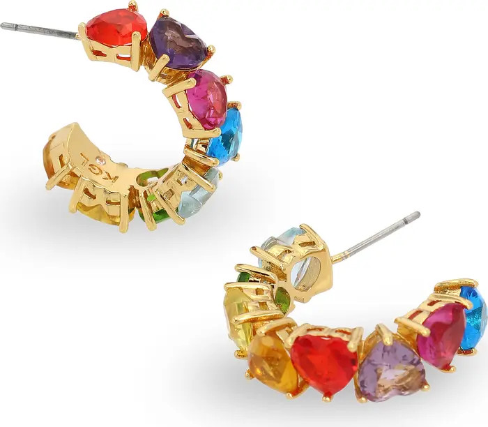 Kurt Geiger London Heart Crystal Huggie Hoop Earrings | Nordstrom | Nordstrom