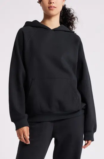 Fleece Detail Oversize Raglan Hoodie | Nordstrom