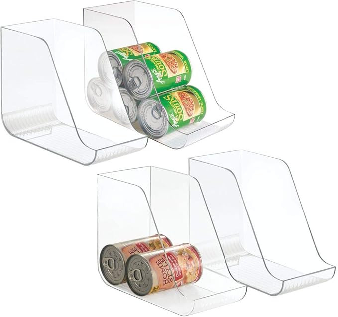 mDesign Plastic Kitchen Storage Organizer Bins Container Bin for Canned Food, Soup Can, Dog Food,... | Amazon (US)