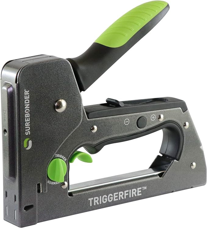 Surebonder TRIGGERFIRE Heavy Duty Narrow Crown Staple Gun with Trigger Mode - Upholstery, DIY, Wo... | Amazon (US)