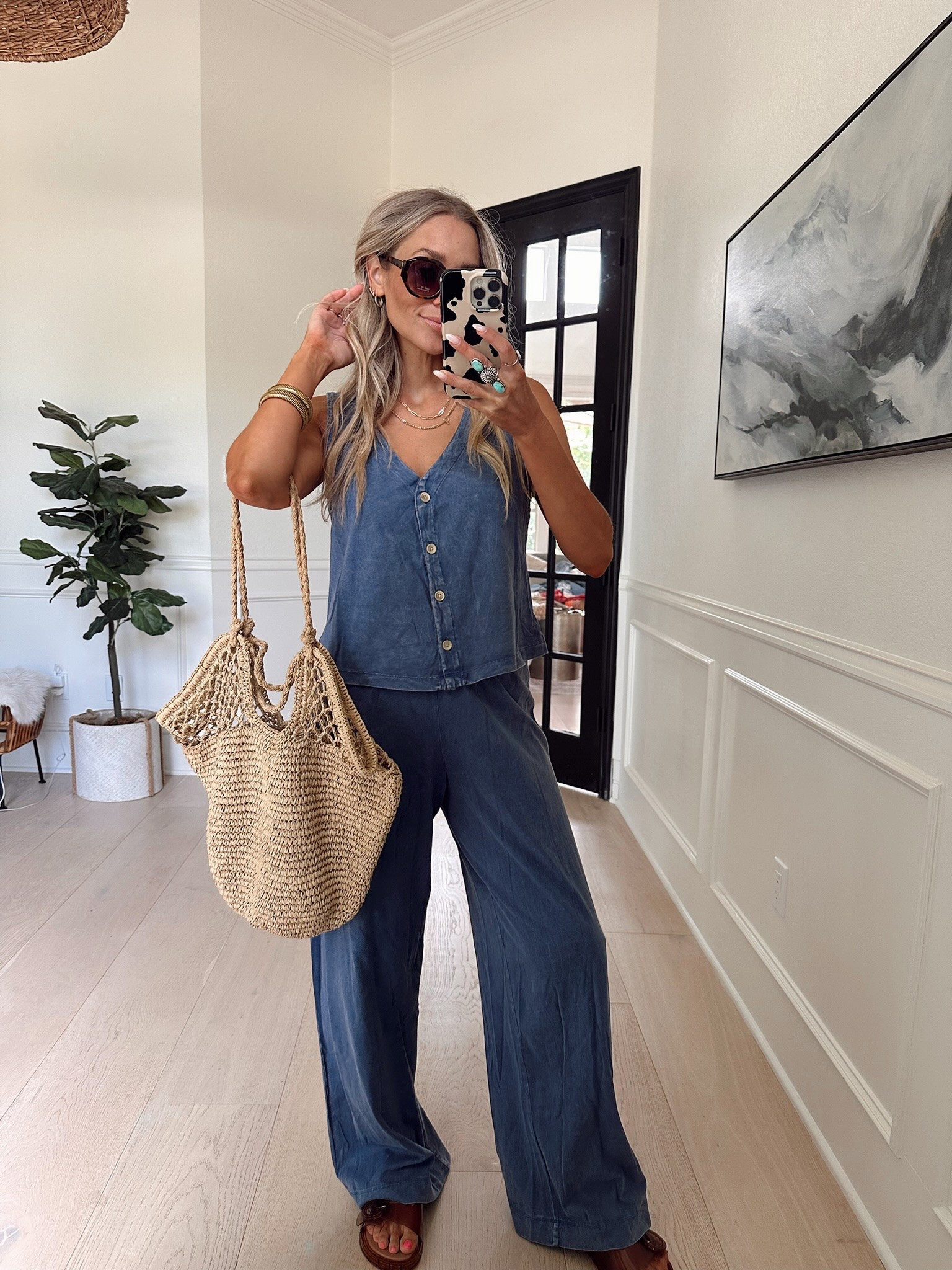 FINALLY ONLINE!!!!! 
This set is stunning and looks like Z Supply. They have in cream & a reddish color too: these will sell out. Perfect for red white and blue outfit! 

Wearing size s / my tts

#LTKdayinmylife #LTKgrwm #LTKmomlife