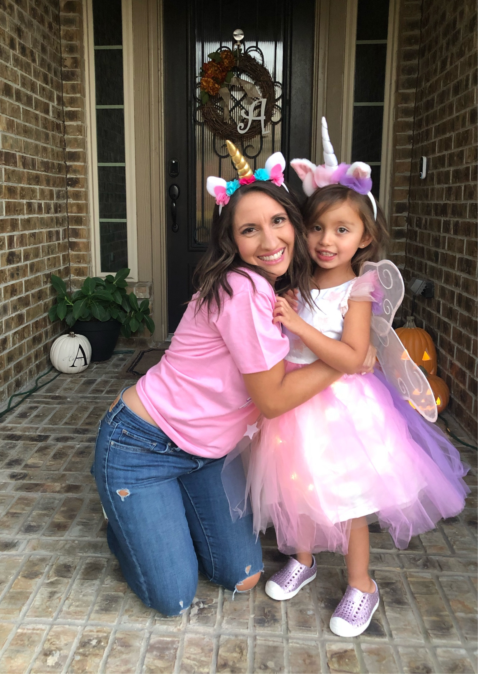 Halloween ready in our mommy and me costumes. 
Unicorn costume. The unicorn costume lights up  

#LTKfindsunder100 #LTKSeasonal #LTKsalealert