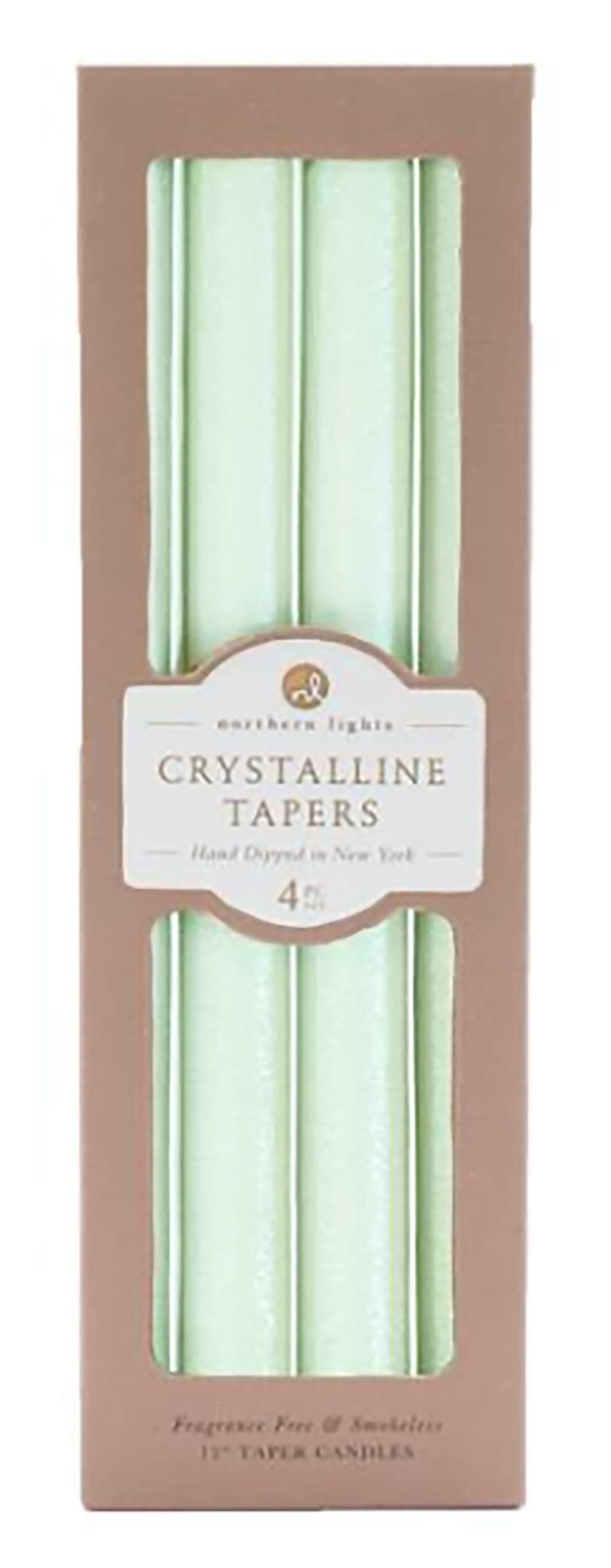 NORTHERN LIGHTS 4Pk Crystalline Tapers, Elegant Dinner Candles – 13 long Burning Hours – Smokeless,  | Amazon (US)