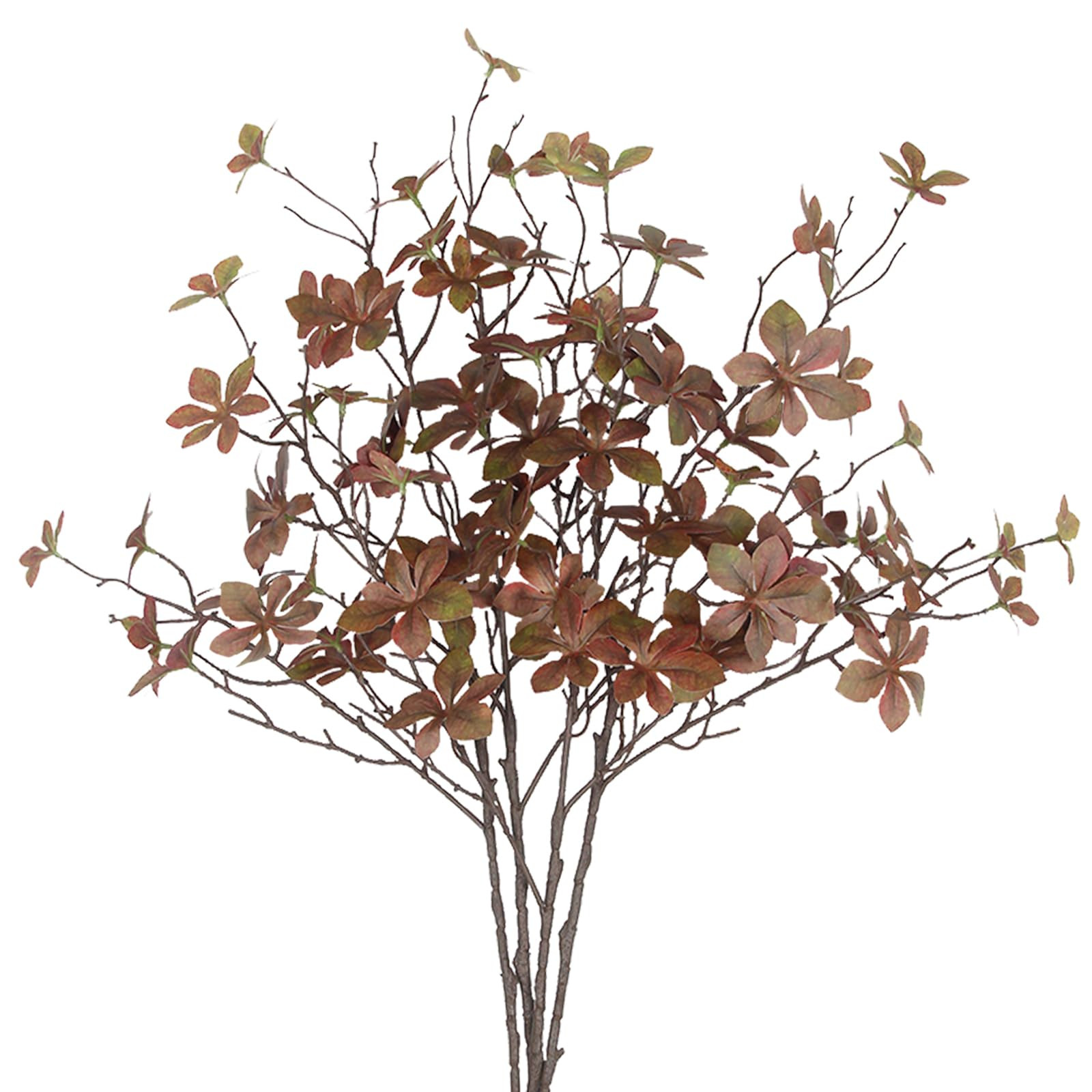 CISDUEO 4 Pcs Artificial Fall Leaves Stem Plants Fall Floral Stems Fake Leaves Silk Faux Fall Gre... | Amazon (US)