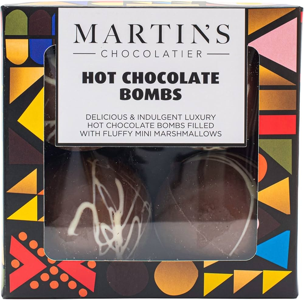 Martin’s Chocolatier Hot Chocolate Bombs (Box of 4) | Hot Chocolate Ball with Marshmallows | Ch... | Amazon (UK)
