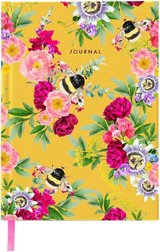 Mixed Bee - A5 Fabric Journal by Lola Design BOOK-025 | Amazon (UK)