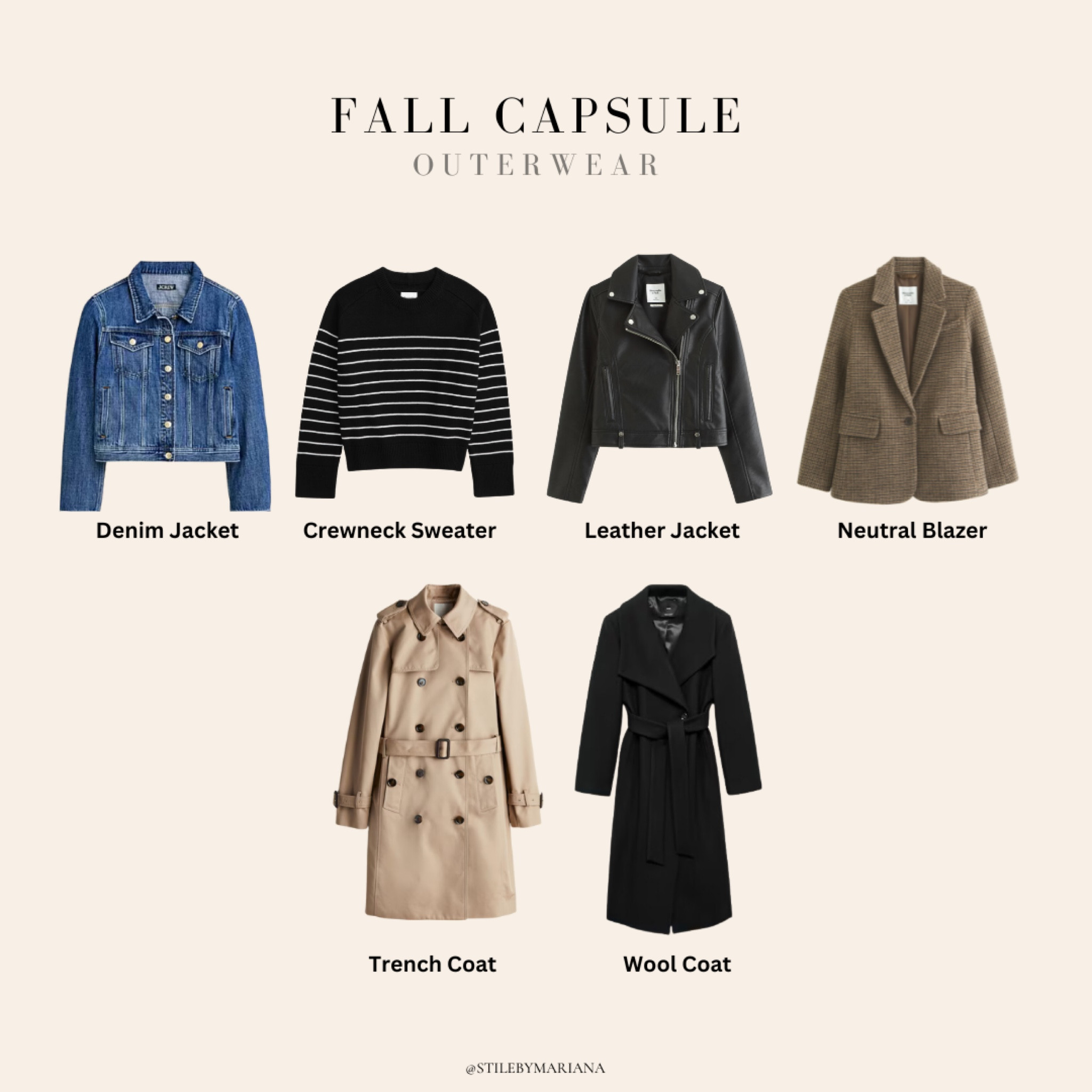 Fall capsule outerwear 


#LTKSeasonal #LTKStyleTip #LTKFindsUnder100