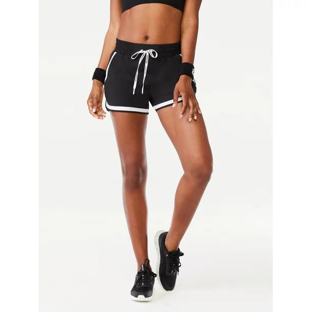Love & Sports Women’s Running Shorts with Brief Liner, Sizes XS-3XL - Walmart.com | Walmart (US)