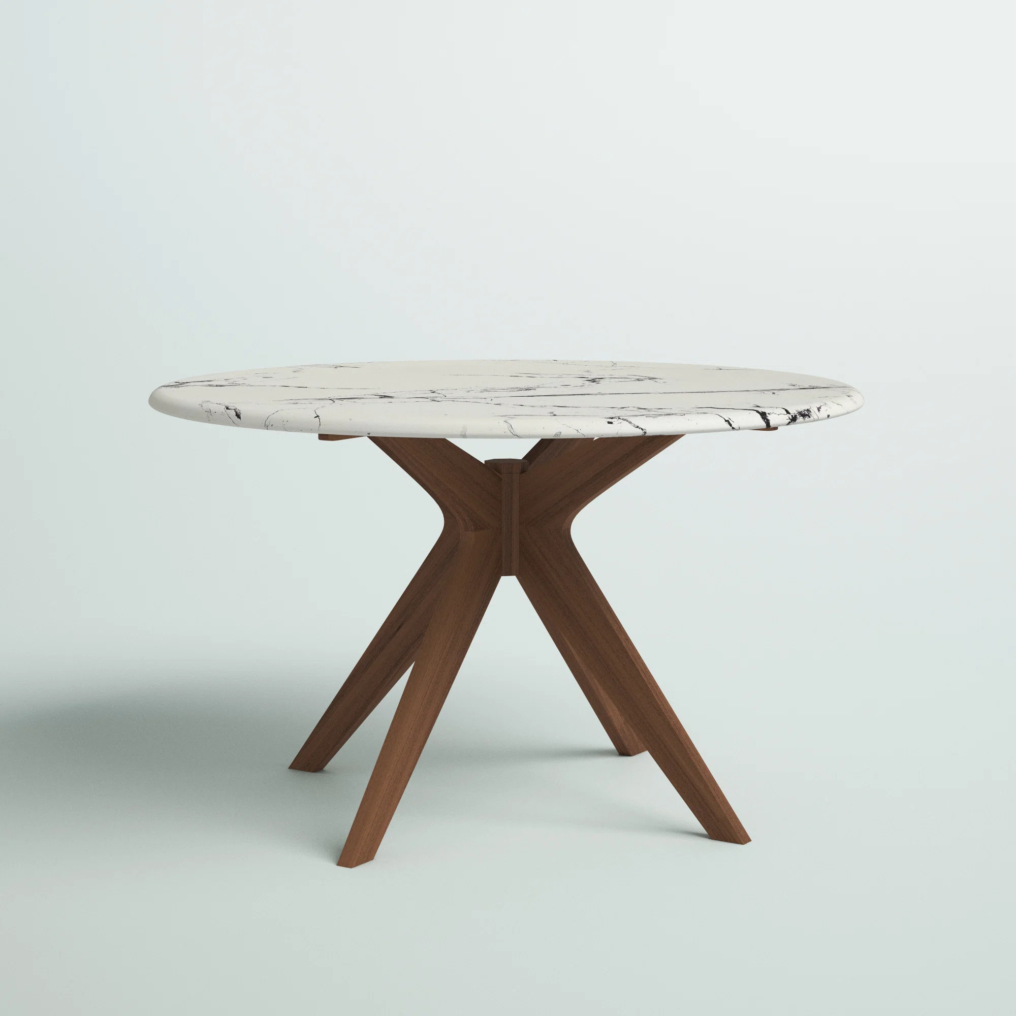 Gamino Round Solid Wood Base Dining Table | Wayfair North America