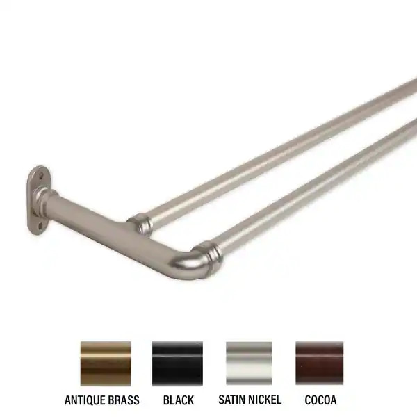 InStyleDesign 0.62-inch Double Blackout Curtain Rod | Bed Bath & Beyond