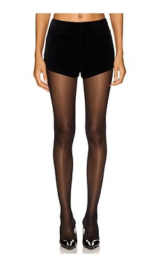 Lovers and Friends Savannah Velvet Short in Black from Revolve.com | Revolve Clothing (Global)