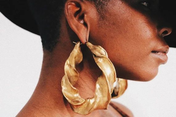 Devine Twine Earrings - Hand twisted Full Fulani Hoops | Etsy (US)