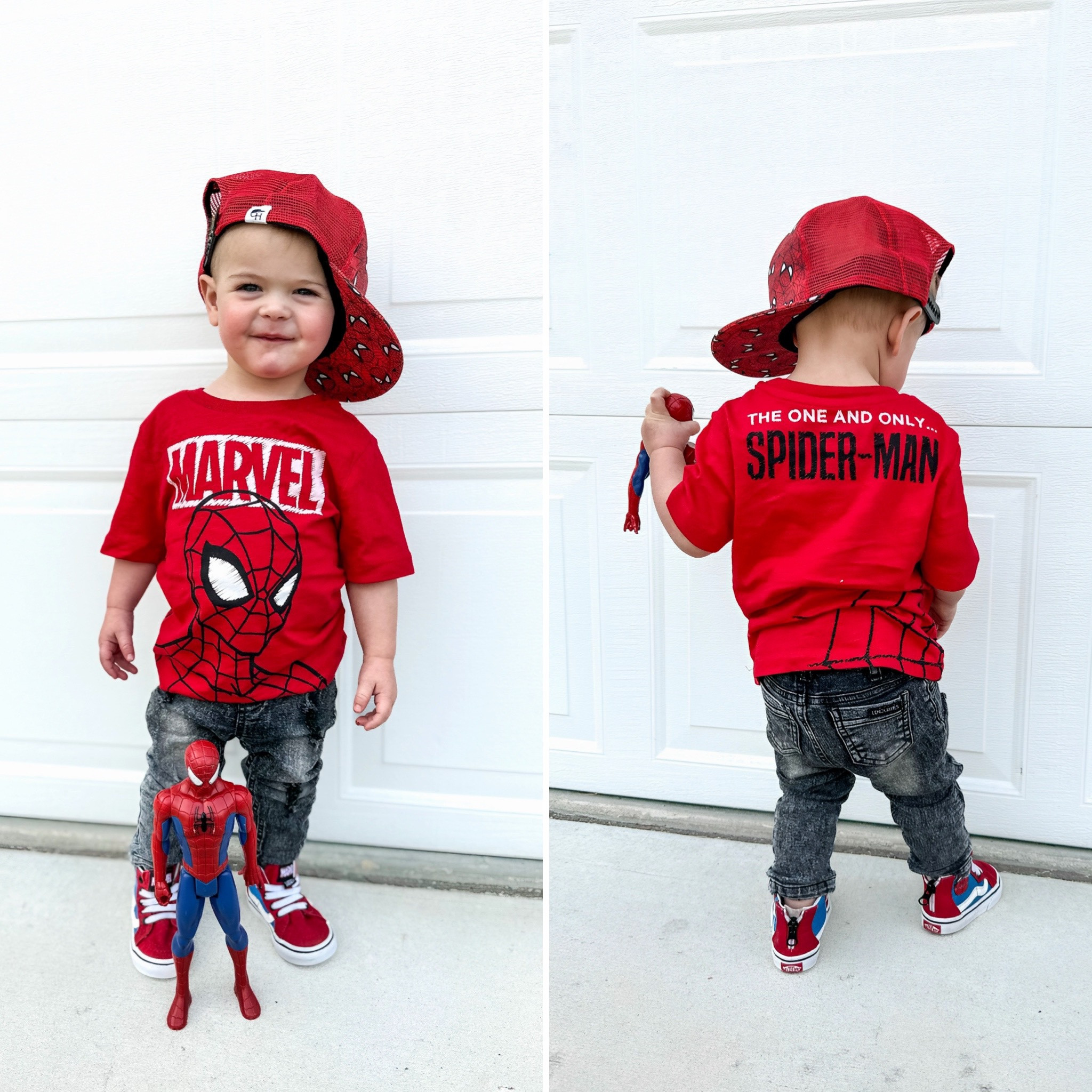 Have a spider-man fan? This tee is perfect! 

Our hat is from George Hats and shoes are Vans, but I’ve linked some super cute items from target that would pair so perfectly with this tee! 

#LTKFind #LTKbaby #LTKkids