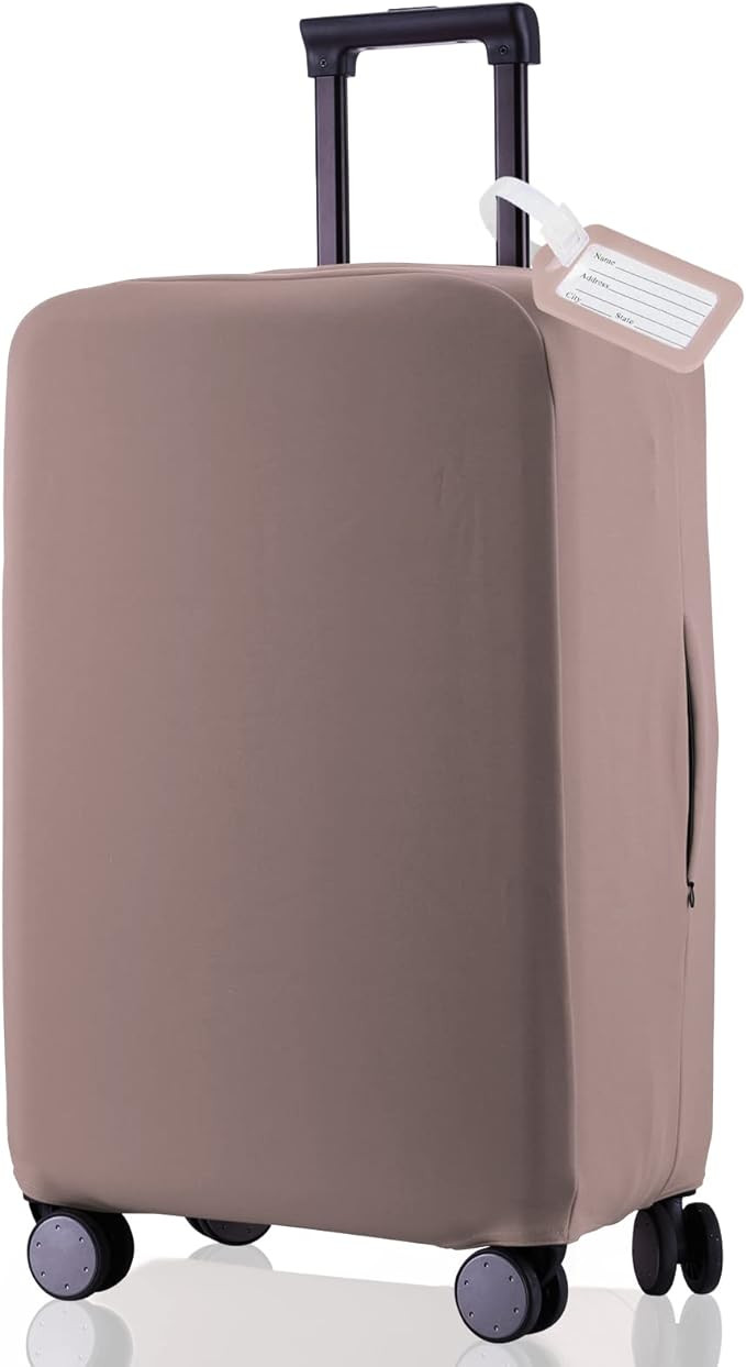 RainVillage Travel Luggage Cover - Scratch-Resistant Fit 19-31 Inch, Khaki, L(26-27 inch) | Amazon (US)