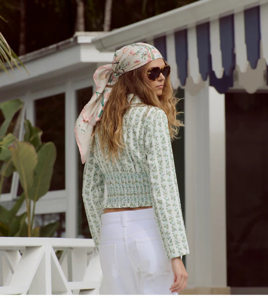 The Hunter Jacket - Brocade Vine Stripe | Hill House Home US