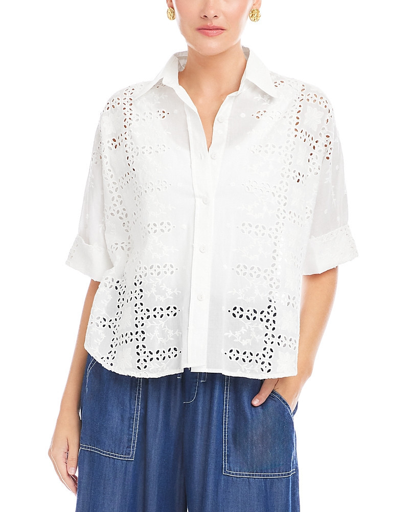 Fifteen Twenty Alisa Eyelet Top | Bloomingdale's (US)