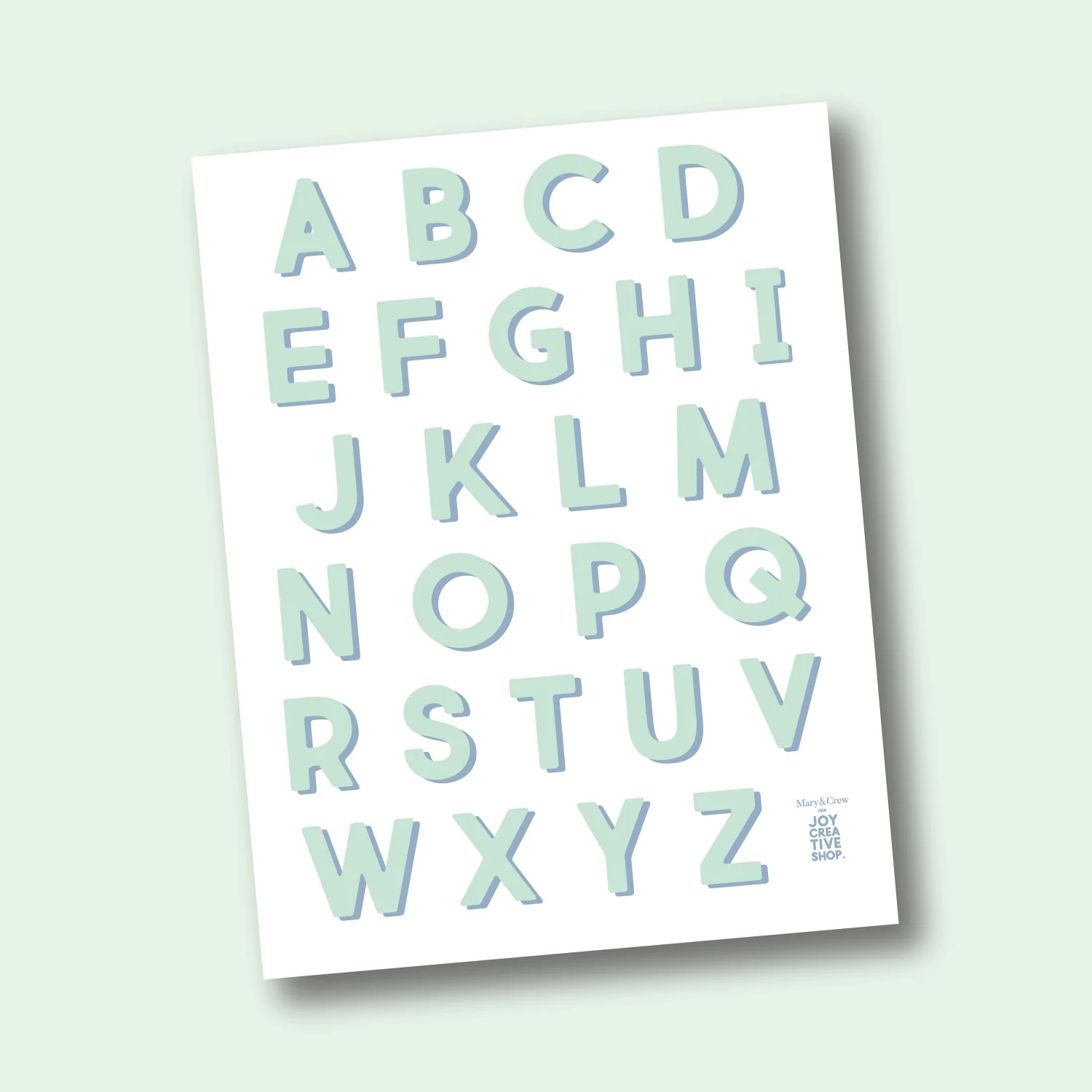 Mary & Crew Vinyl Alphabet Stickers | Joy Creative Shop