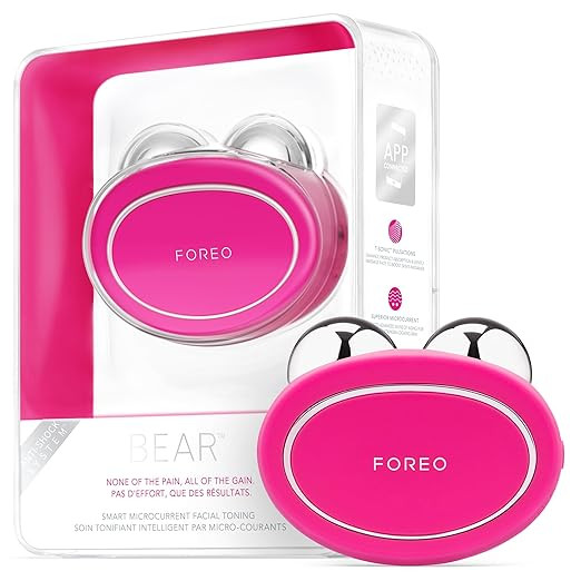 FOREO Bear Microcurrent Facial Device - Face Sculpting Tool - Instant Face Lift - Firm & Contour ... | Amazon (US)