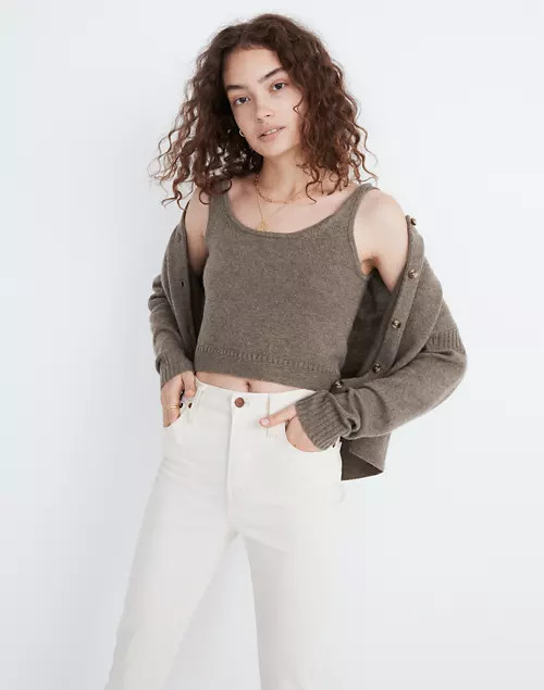 Clemence Cropped Sweater Tank | Madewell