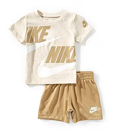 Nike Baby Boys Short Sleeve Split Futura T-Shirt Solid Shorts Set - 24 Months | Dillard's