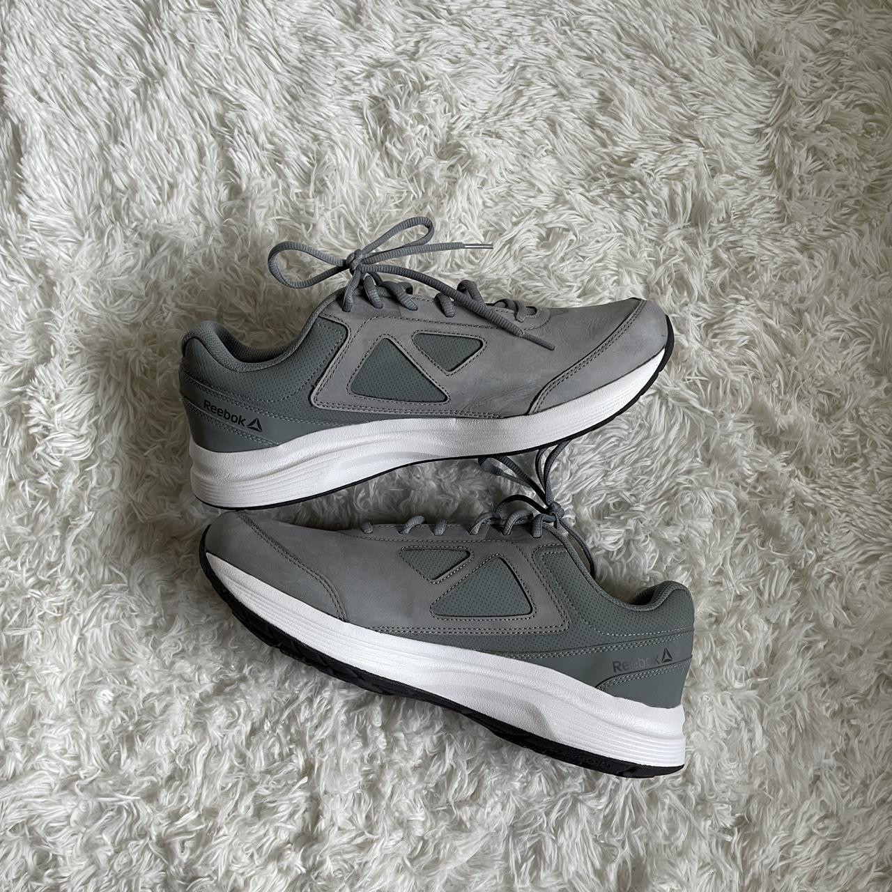 Reebok Women's Sneakers - Grey/Blue | Depop US