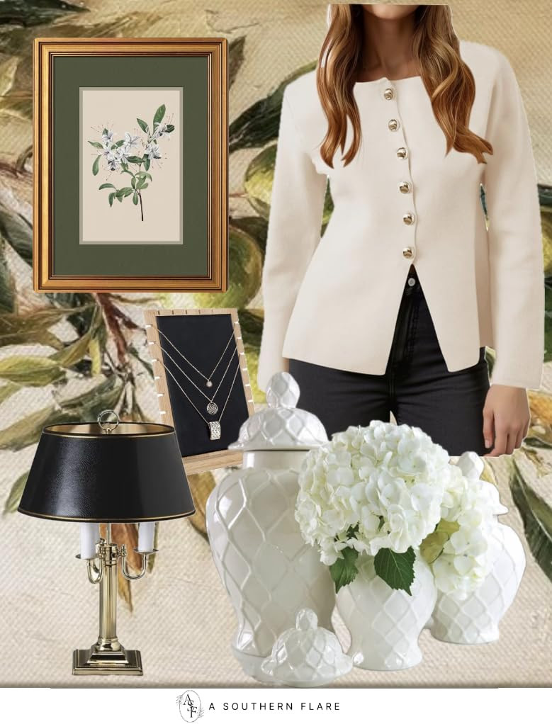 Elegant kitchen knobs, beautiful bowls, vintage wall art, stylish table lamps, decorative jars, n... | Amazon (US)