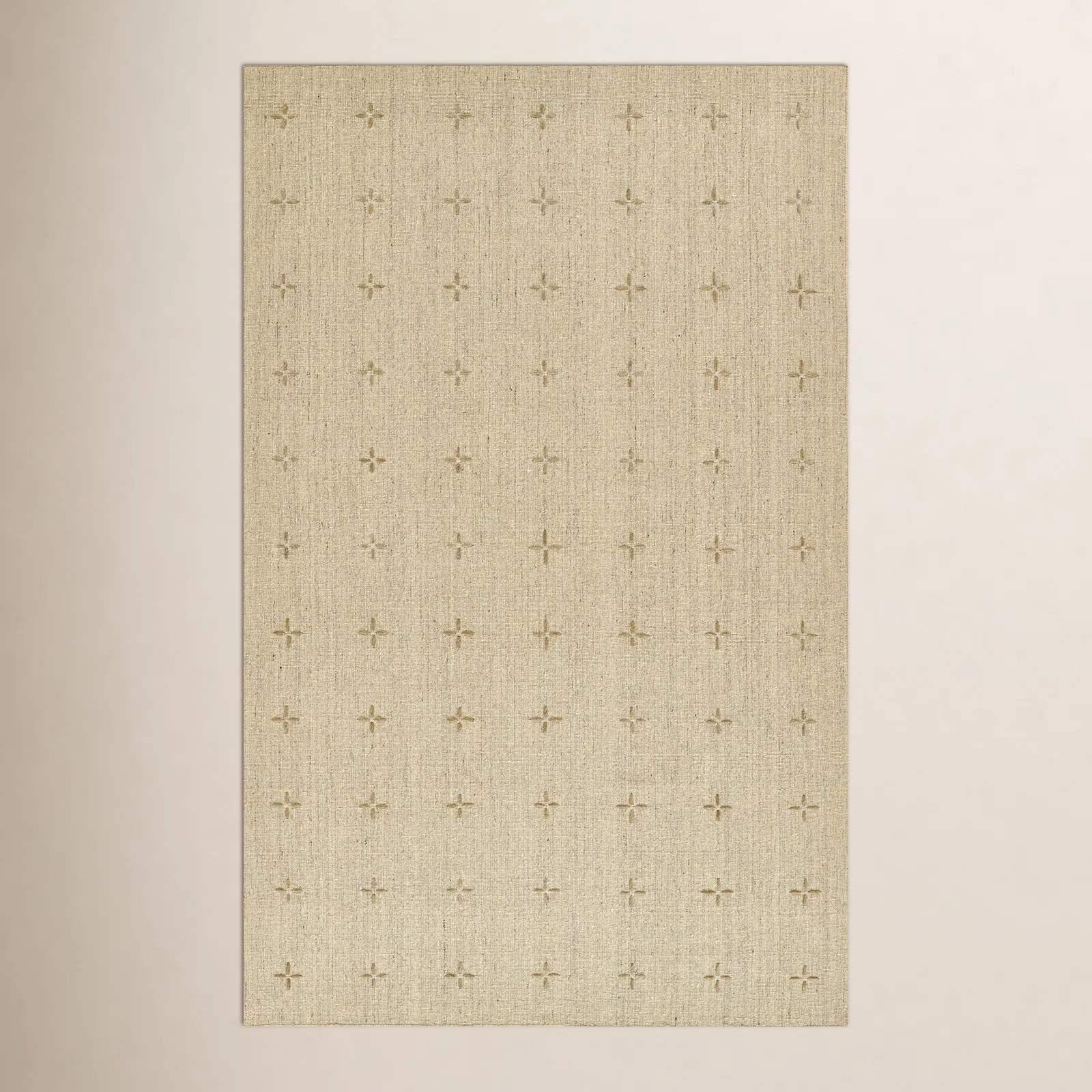 Momeni Oliver Geometric Wool and Polyester Hand Loomed Natural Area Rug | Joss & Main