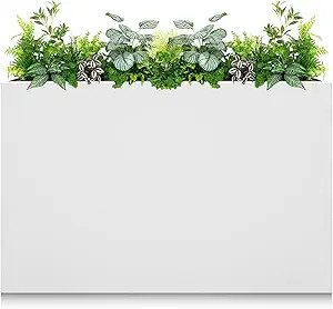 Galvanized Steel Planter Box-No Installation Required Metal Rectangular Block Long Box Planter Mo... | Amazon (US)