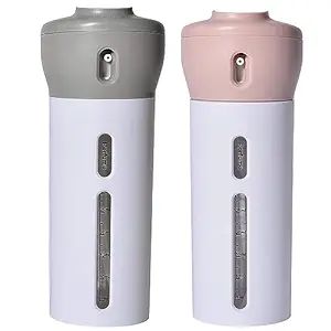 2 Pack Travel Dispenser, CHIVENIDO 4 in 1 Lotion Shampoo Gel Travel Dispenser Shower Bottles Refi... | Amazon (US)
