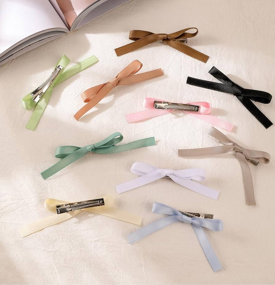 20 PCS Hair Clips for Women Girls Hair Bows, Bow Hair Clips Solid Bowknot, Small Claw Clips for T... | Amazon (US)