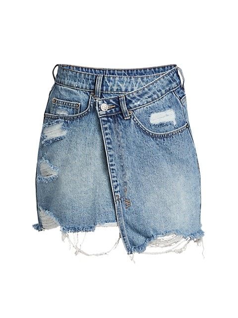 Wreck Less Rap Vibez Denim Skirt | Saks Fifth Avenue