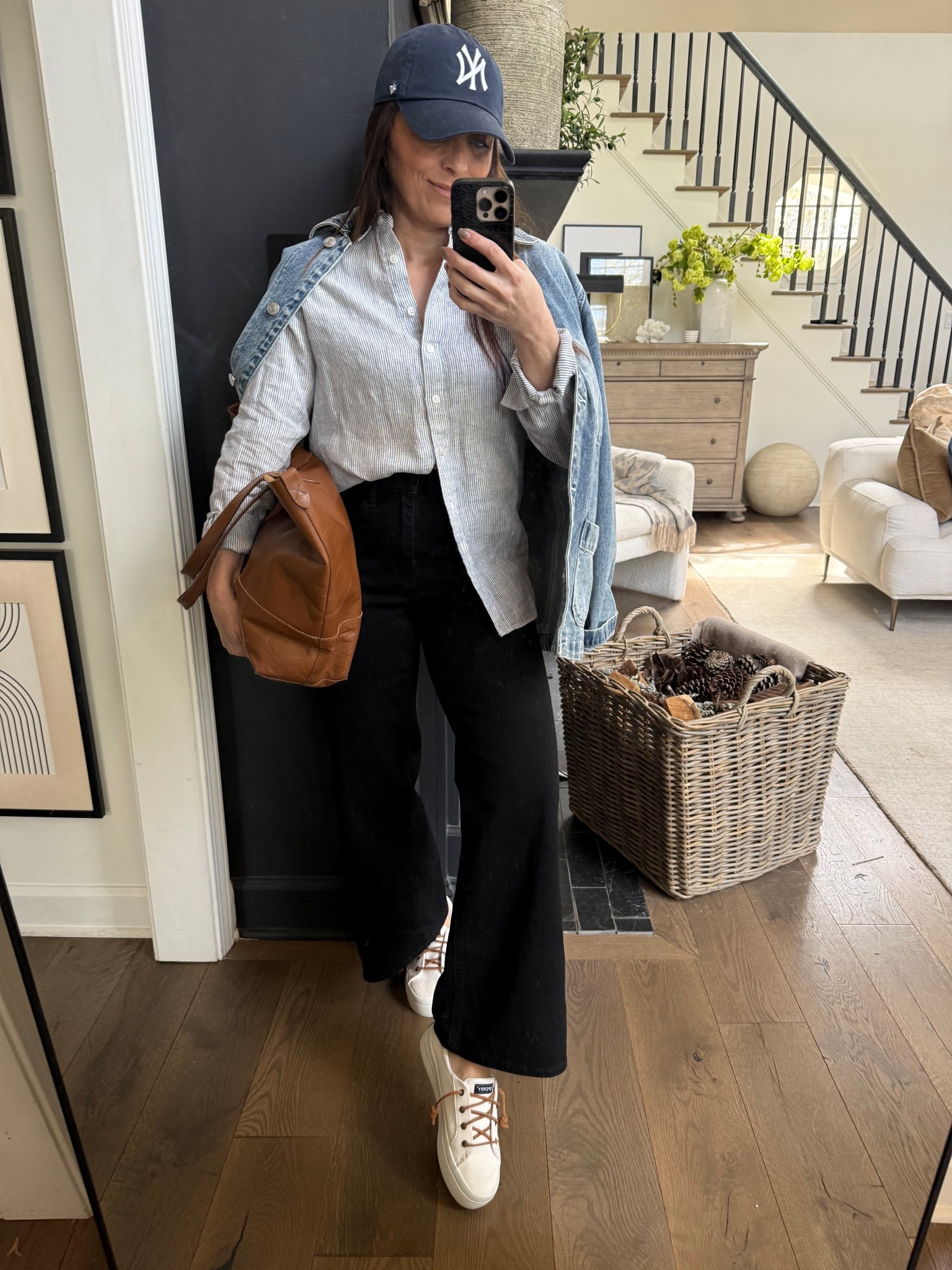 The absolute best jeans paired with the most INCREDIBLE linen shirt from Quince! And the Jean jacket? It’s got that broken in boyfriend 90’s vibe that is just THE BEST! XxV 

#LTKdayinmylife #LTKootd #LTKgrwm