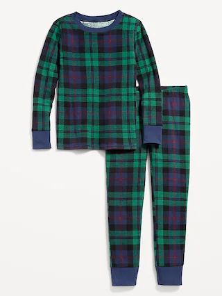 Gender-Neutral Matching Print Snug-Fit Pajama Set for Kids | Old Navy (US)