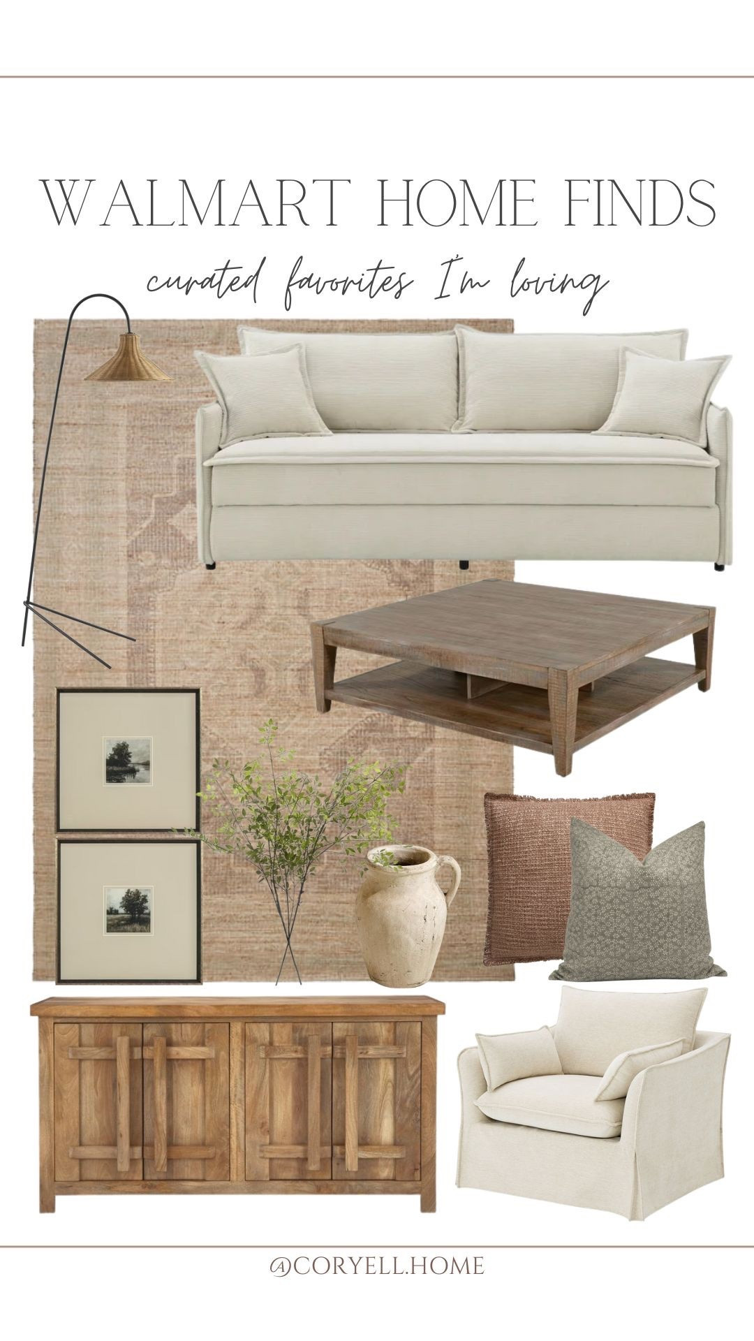 Walmart home budget friendly favorites! All of these pieces look so high end, with warm neutrals and organic texture, while remaining more cost effective. Obsessed with all of these pieces paired together, too! 

#LTKStyleTip #LTKHome