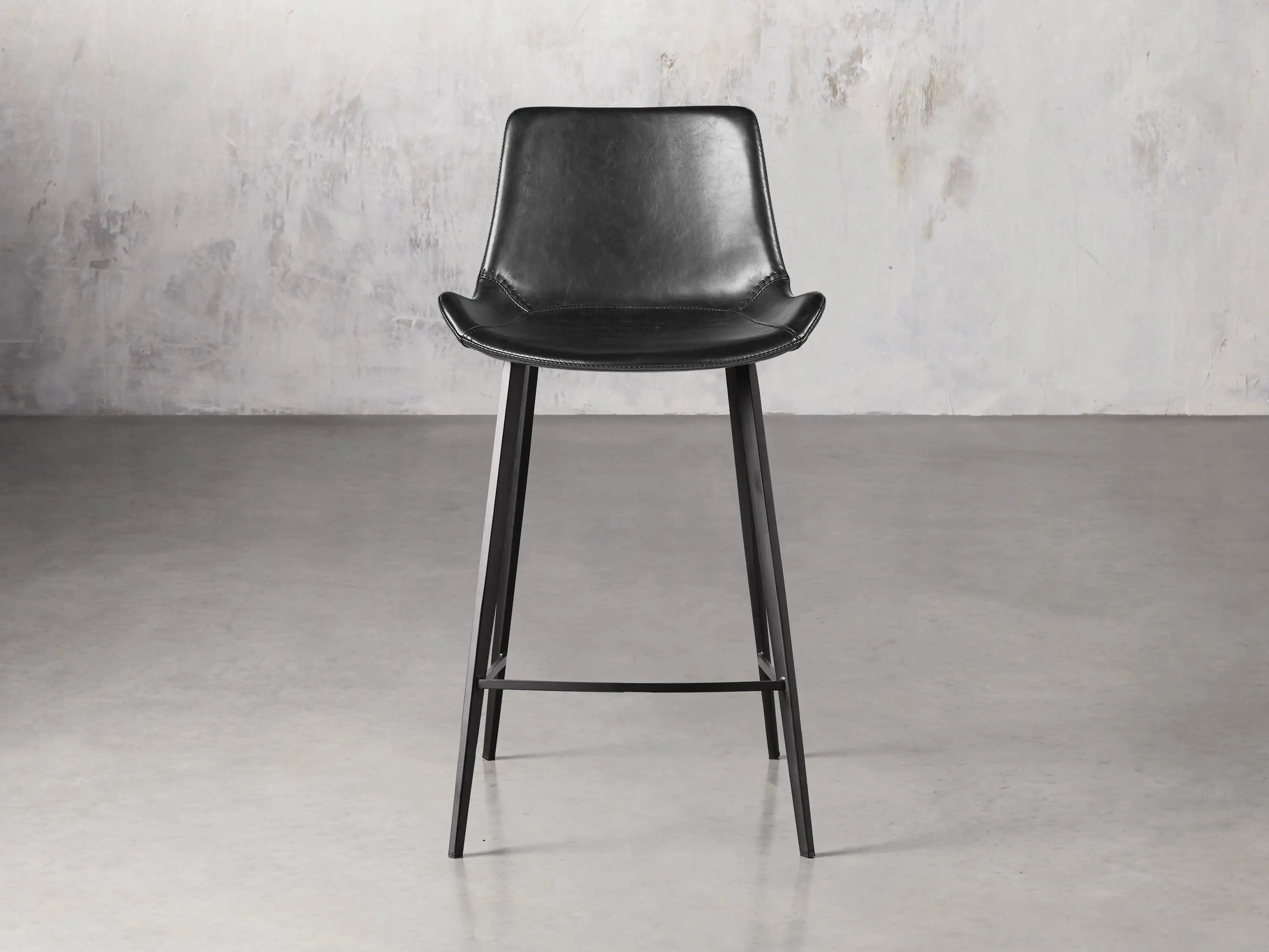 Gage Faux Leather Counter Stool | Arhaus