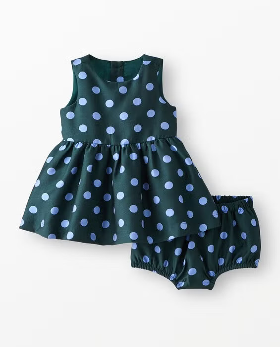 Girls' Polka Dot On Ponderosa Baby Sleeveless Dress & Bloomers Set in 100% Cotton - Size Toddler 18-24 mos by Hanna Andersson | Hanna Andersson