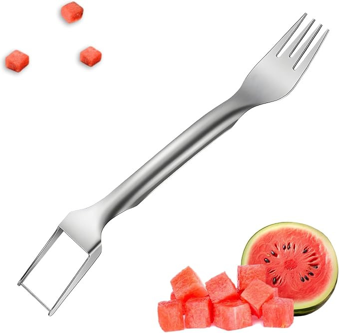 watermelon cutter 2-in-1 stainless steel fruit watermelon slicer kitchen gadgets watermelon cutte... | Amazon (US)