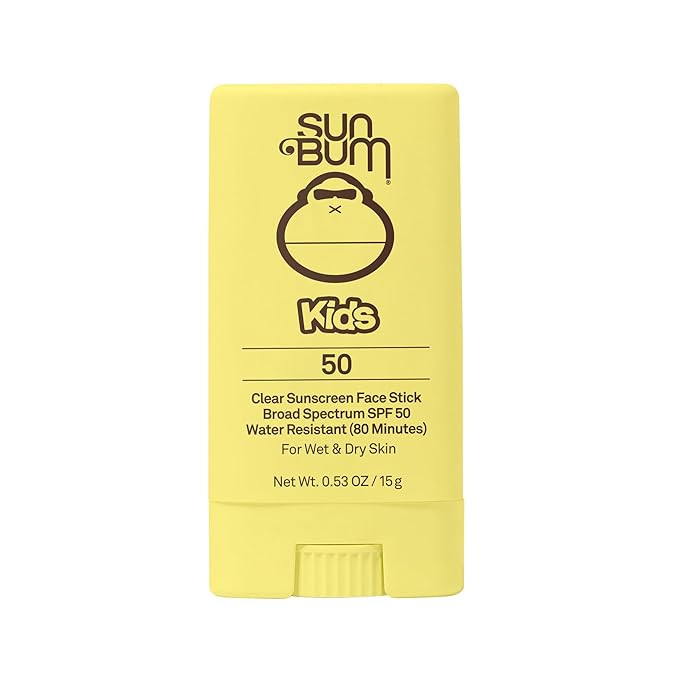 Sun Bum Kids SPF 50 Clear Face Stick Sunscreen | Broad Spectrum Sunblock with Vitamin E | Wet or ... | Amazon (US)