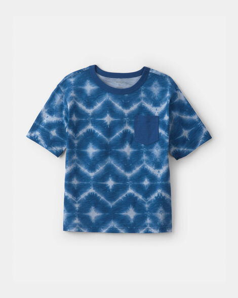 Boys Geometric Tie-Dye Pocket Tee - Blue - OshKosh B'gosh | Carter's | Carter's Inc