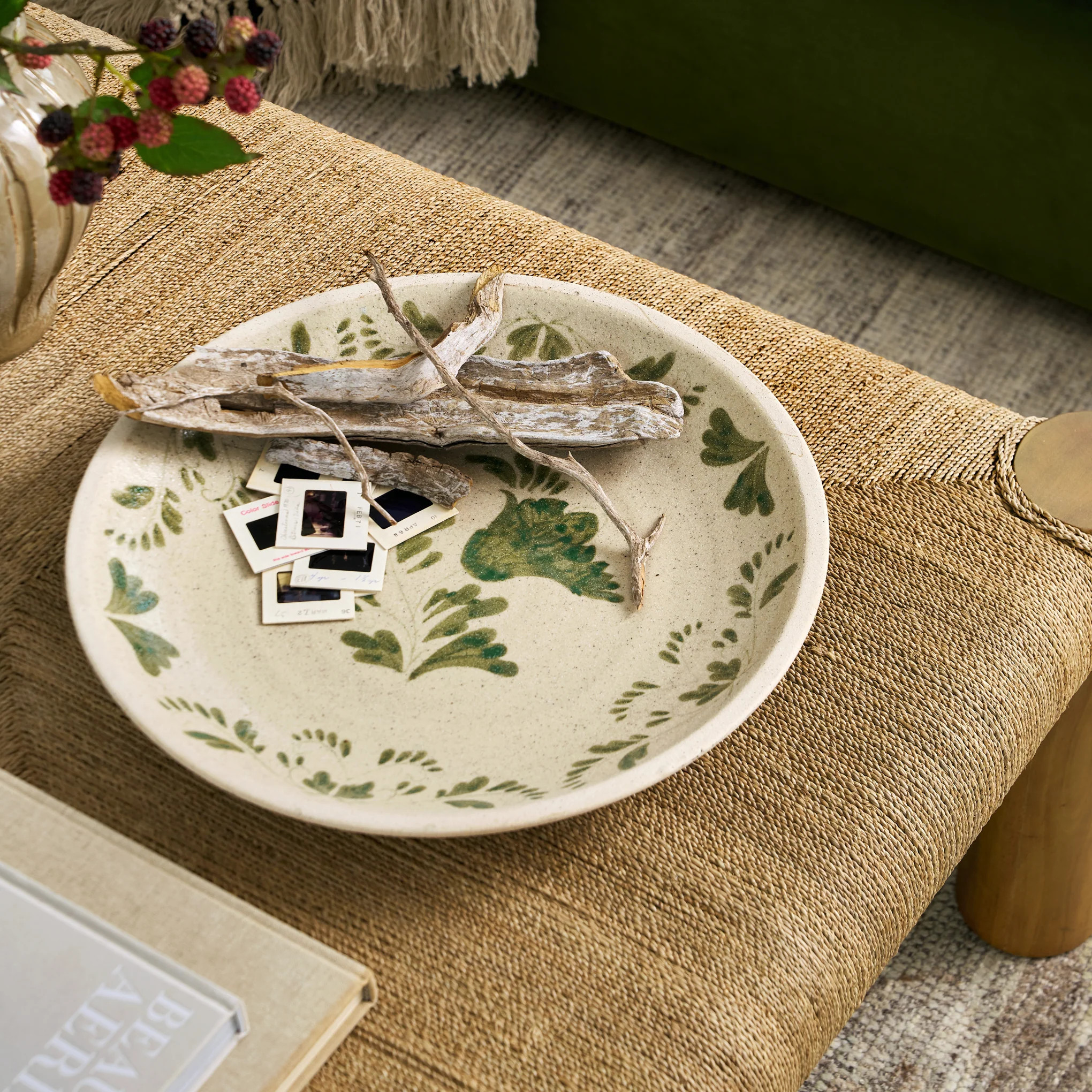 Caroline Oversized Hand-Painted Plate | Magnolia