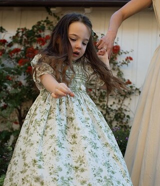 x Megan Karp Girls Kennedy Floral Bow Detail Dress | Dillard's