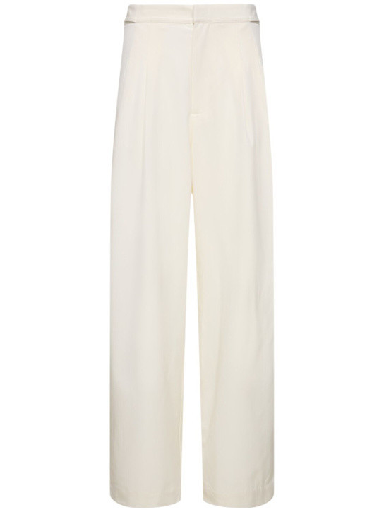 Adjustable pleated wool pants | Luisaviaroma